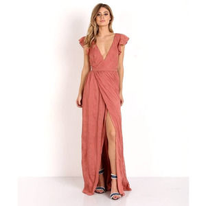 THE JETSET DIARIES Getaway Maxi Dress Pink L